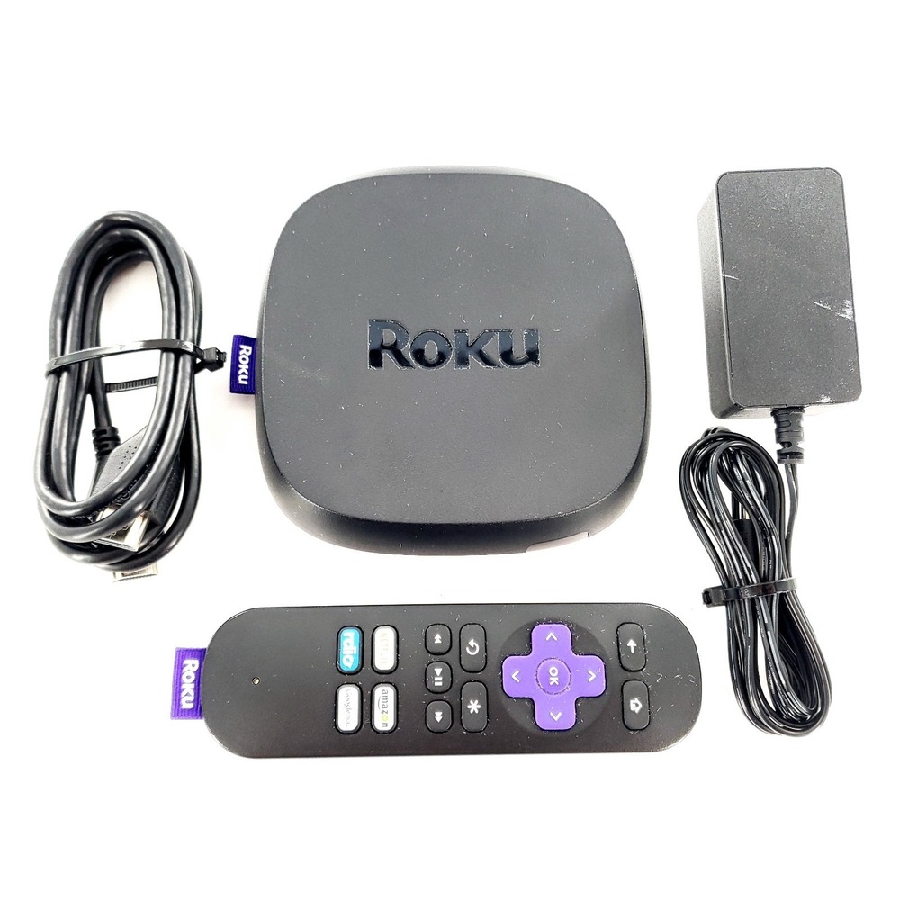 Roku Ultra 4800X 4K Streaming Media Player w/ Remote, Adapter, HDMI Tested Works